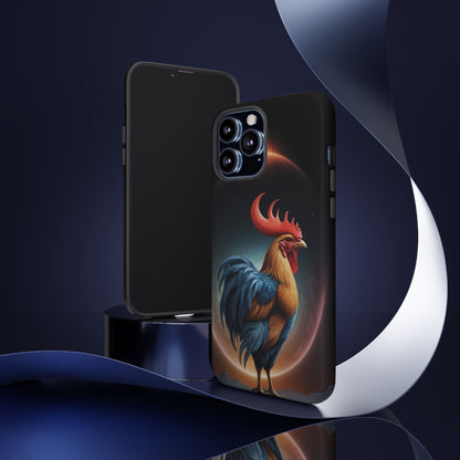 Chinese Zodiac Rooster Custom Phone Case for iPhone 8–16 Pro Max, Pixel 5–8 Pro, Galaxy S10–S24 Ultra - Designed by Thalia