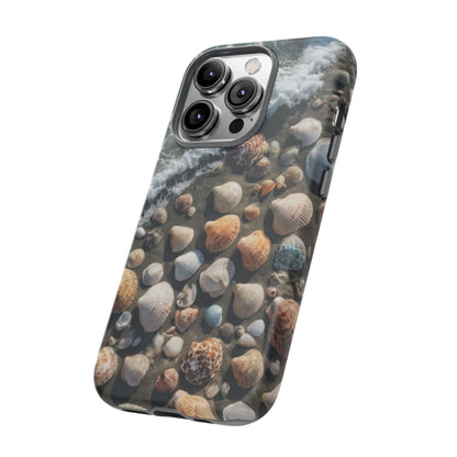 She Sells Sea Shells Phone Case for iPhone 8–16 Pro Max, Pixel 5–8 Pro, Galaxy S10–S24 Ultra - Designed by Thalia