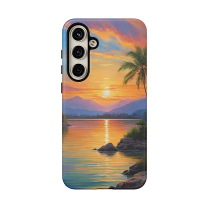 Sunset Serenade Custom Phone Case for Samsung Galaxy S10–S10 Plus, S20–S20 Ultra, S21, S22, S23, S24 Ultra - Designed by Thalia