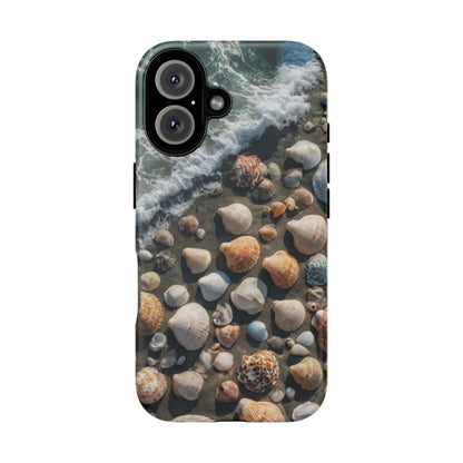 She Sells Sea Shells Phone Case for iPhone 8–16 Pro Max, Pixel 5–8 Pro, Galaxy S10–S24 Ultra - Designed by Thalia