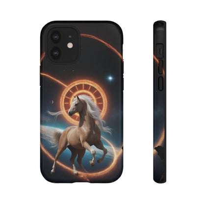 Chinese Zodiac Horse Custom Phone Case for iPhone 8–16 Pro Max, Pixel 5–8 Pro, Galaxy S10–S24 Ultra - Designed by Thalia