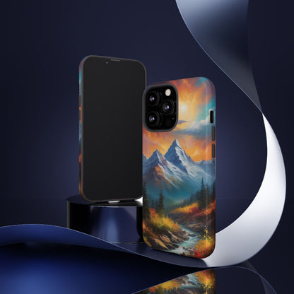 Mystic Mountains Phone Case for iPhone 8–16 Pro Max, Pixel 5–8 Pro, Galaxy S10–S24 Ultra - Designed by Thalia