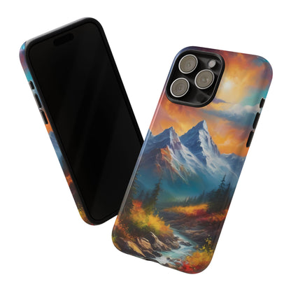 Mystic Mountains Phone Case for iPhone 8–16 Pro Max, Pixel 5–8 Pro, Galaxy S10–S24 Ultra - Designed by Thalia