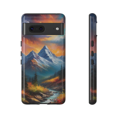 Mystic Mountains Phone Case for iPhone 8–16 Pro Max, Pixel 5–8 Pro, Galaxy S10–S24 Ultra - Designed by Thalia