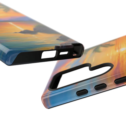 Sunset Serenade Custom Phone Case for Samsung Galaxy S10–S10 Plus, S20–S20 Ultra, S21, S22, S23, S24 Ultra - Designed by Thalia