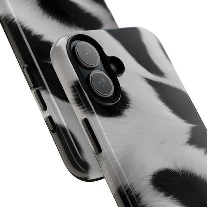 Chic Bovine Elegance Custom Phone Case for iPhone 8–16 Pro Max, iPhone 8 Plus–13 Mini, iPhone XS–XS Max, iPhone 11–14 Pro Max - Designed by Thalia