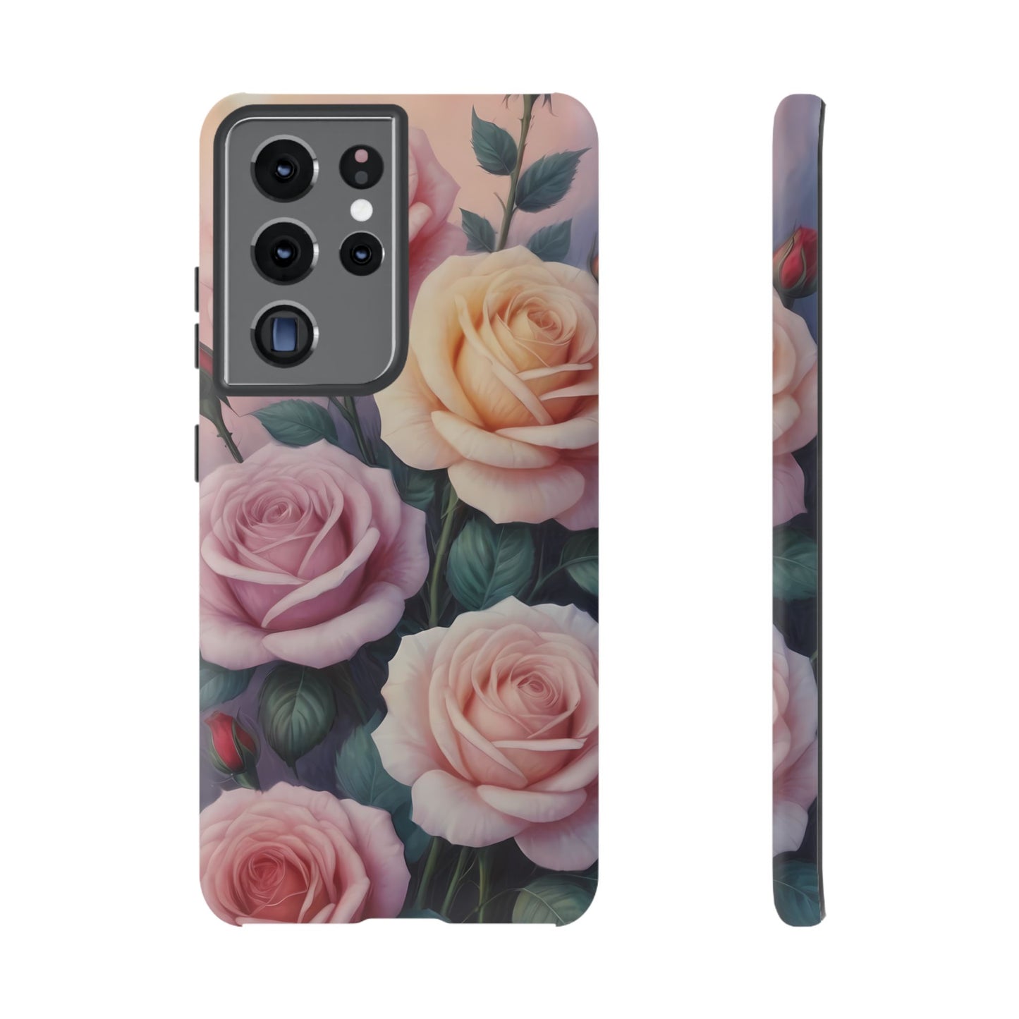 Bloom with Style - Roses Phone Case for iPhone 8–16 Pro Max, Pixel 5–8 Pro, Galaxy S10–S24 Ultra - Designed by Thalia