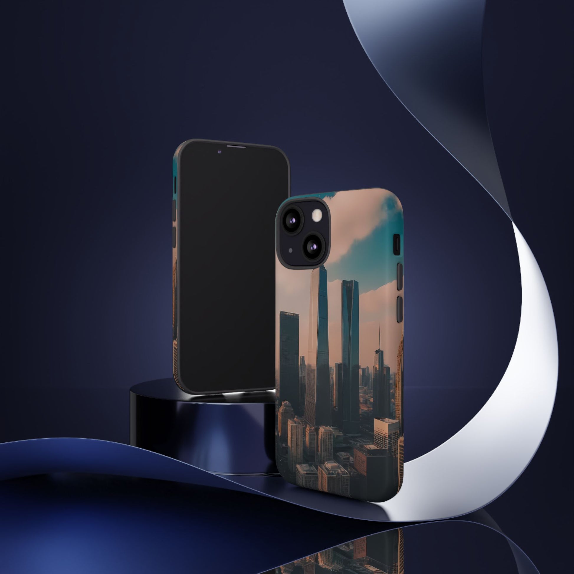 City Skylines Phone Case for iPhone 8–16 Pro Max, iPhone 8 Plus–13 Mini, iPhone XS–XS Max, iPhone 11–14 Pro Max - Designed by Thalia