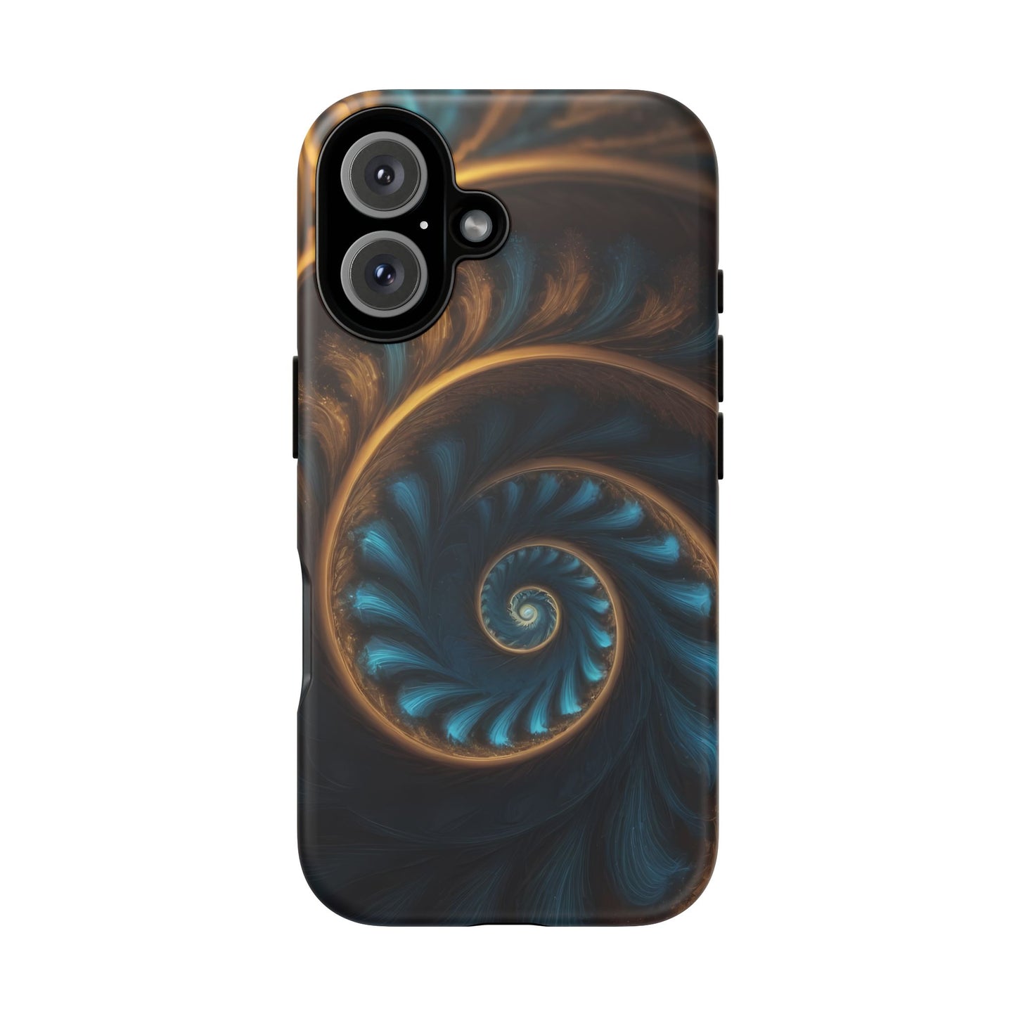 3D Fractal Phone Case for iPhone 8–16 Pro Max, Pixel 5–8 Pro, Galaxy S10–S24 Ultra - Designed by Thalia