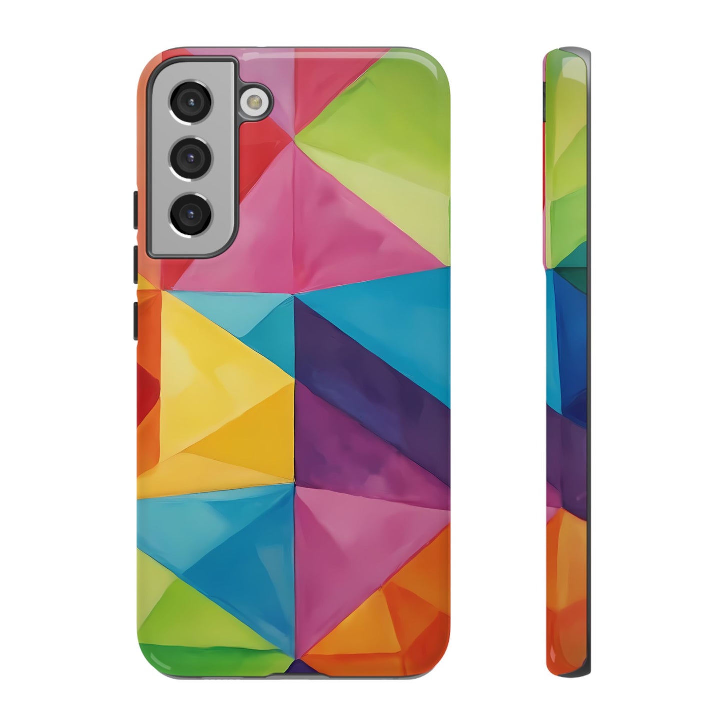 Geometric Play Phone Case for iPhone 8–16 Pro Max, Pixel 5–8 Pro, Galaxy S10–S24 Ultra - Designed by Thalia