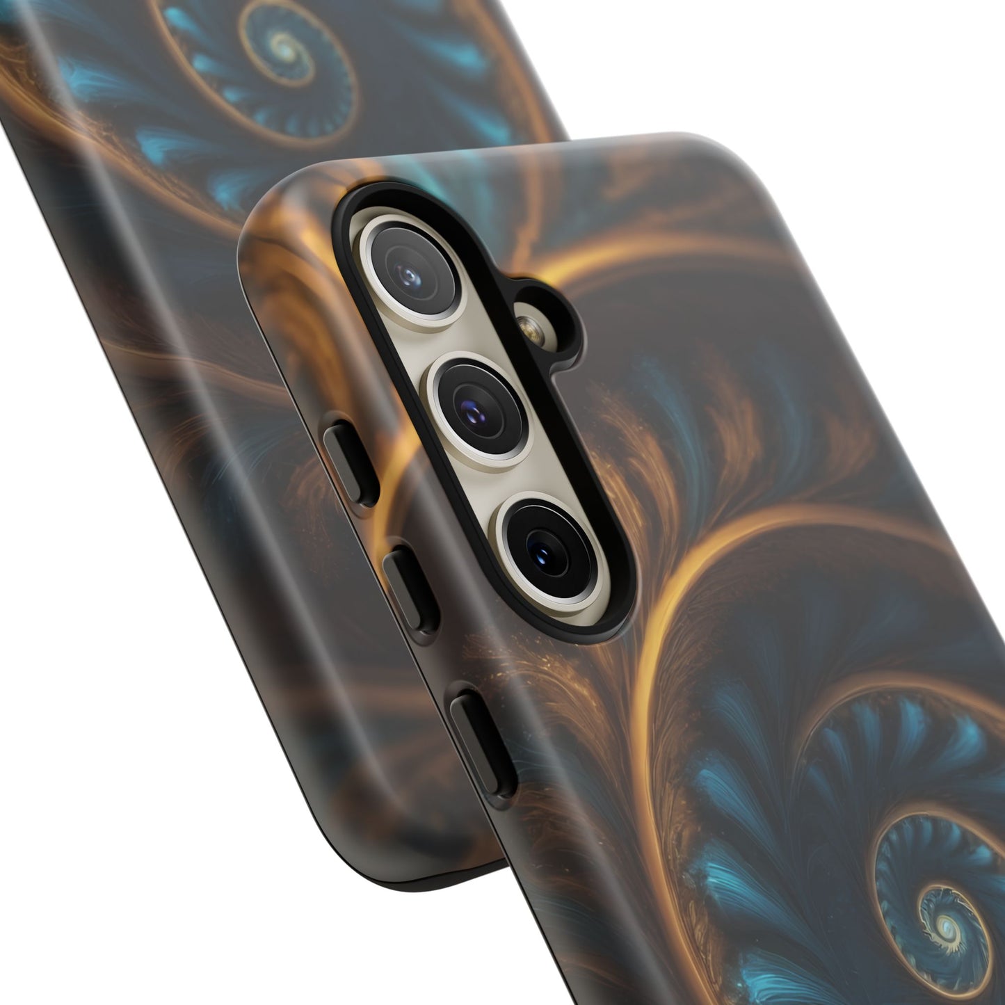 3D Fractal Phone Case for iPhone 8–16 Pro Max, Pixel 5–8 Pro, Galaxy S10–S24 Ultra - Designed by Thalia