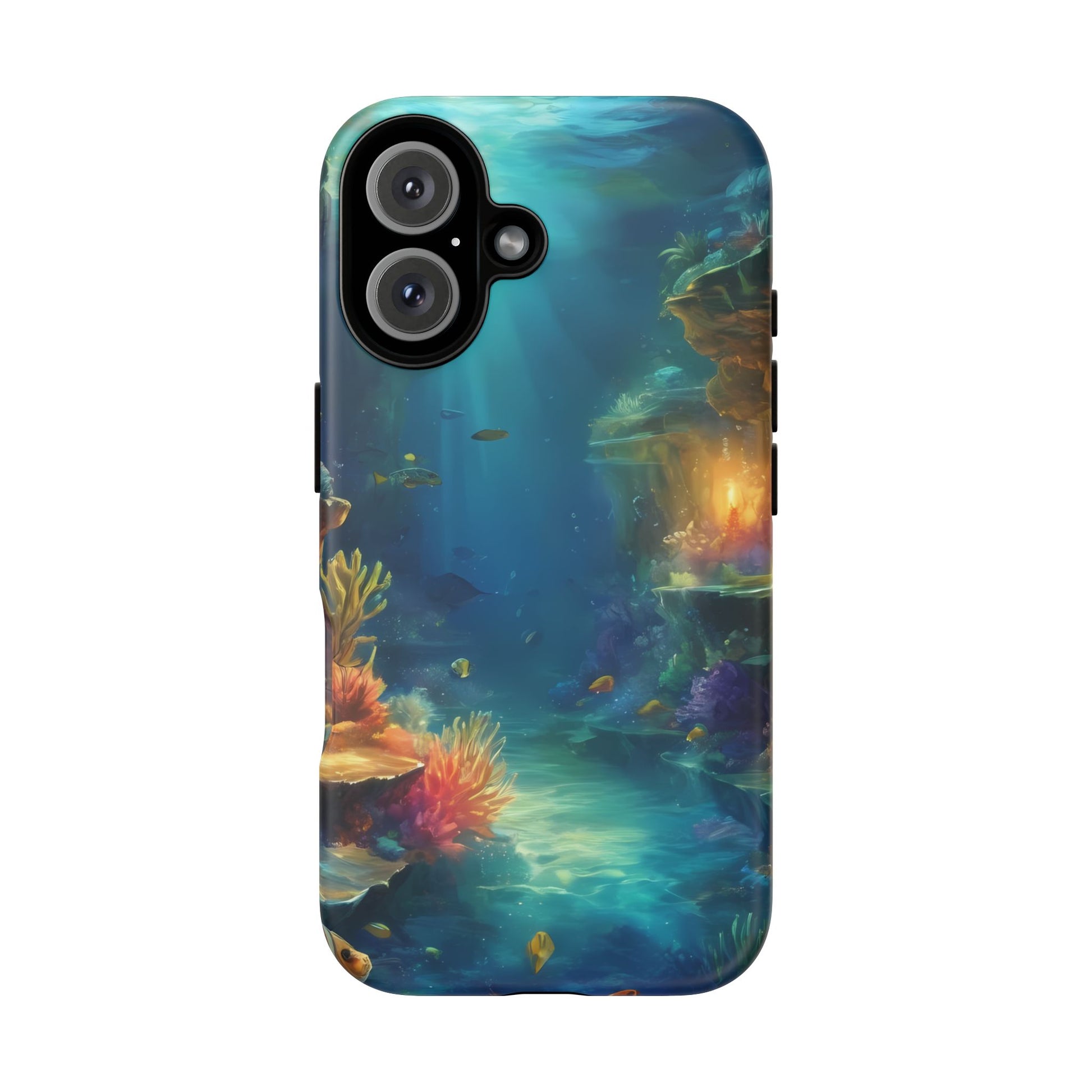 Oceanic Depths Stylish Unique UV Protected Phone Case for iPhone 8–16 Pro Max, iPhone 8 Plus–13 Mini, iPhone XS–XS Max, iPhone 11–14 Pro Max - Designed by Thalia