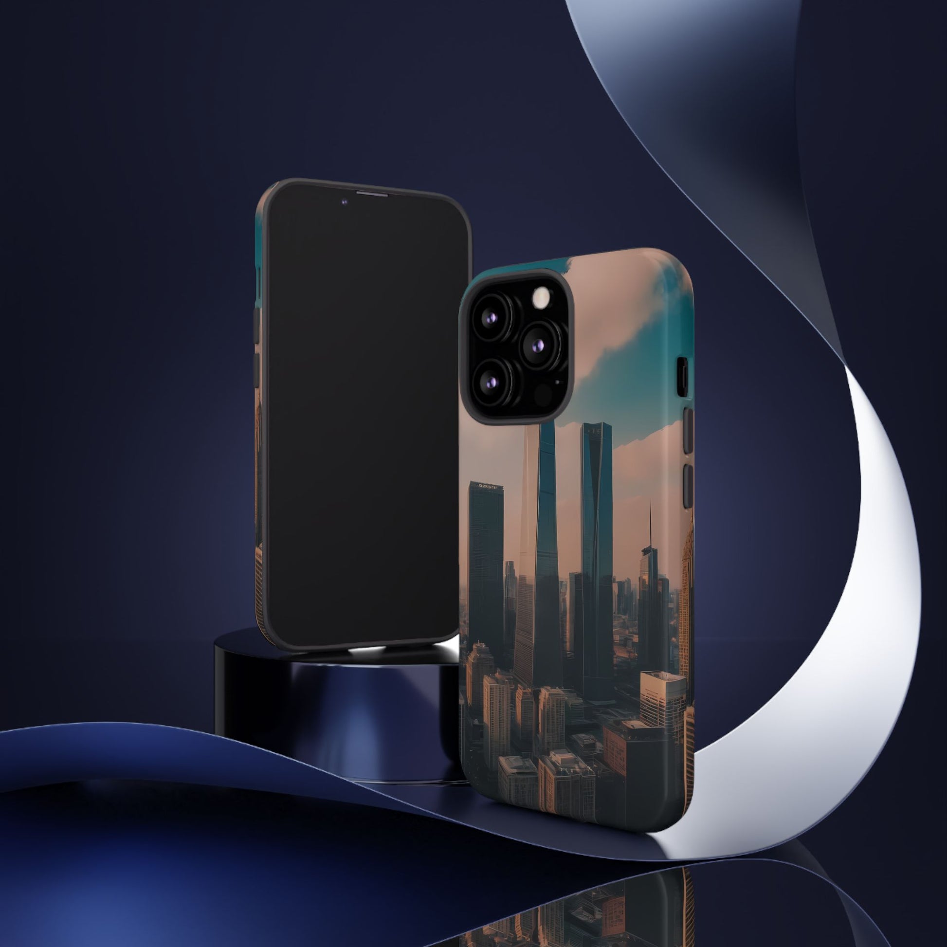 City Skylines Phone Case for iPhone 8–16 Pro Max, iPhone 8 Plus–13 Mini, iPhone XS–XS Max, iPhone 11–14 Pro Max - Designed by Thalia