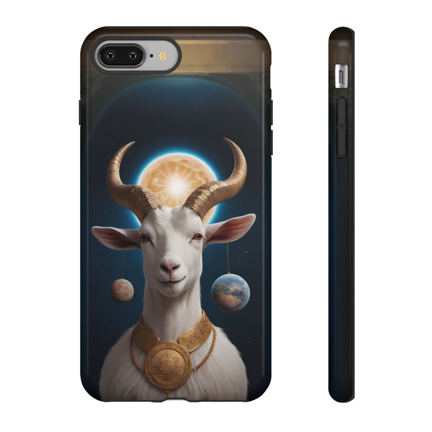 Chinese Zodiac Goat Phone Case for iPhone 8–16 Pro Max, iPhone 8 Plus–13 Mini, iPhone XS–XS Max, iPhone 11–14 Pro Max - Designed by Thalia