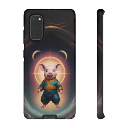 Chinese Zodiac Pig Custom Phone Case for iPhone 8–16 Pro Max, Pixel 5–8 Pro, Galaxy S10–S24 Ultra - Designed by Thalia