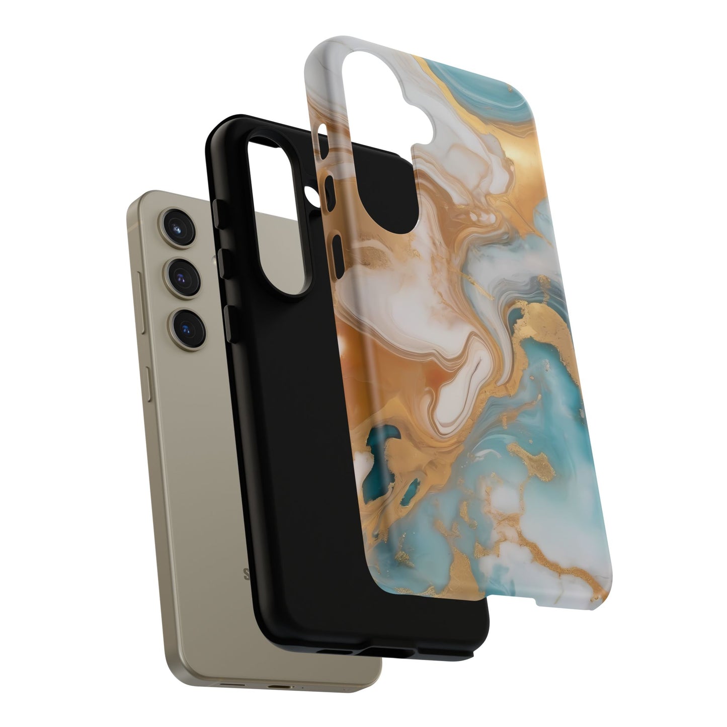 Marble Hues Phone Case for iPhone 8–16 Pro Max, Pixel 5–8 Pro, Galaxy S10–S24 Ultra - Designed by Thalia