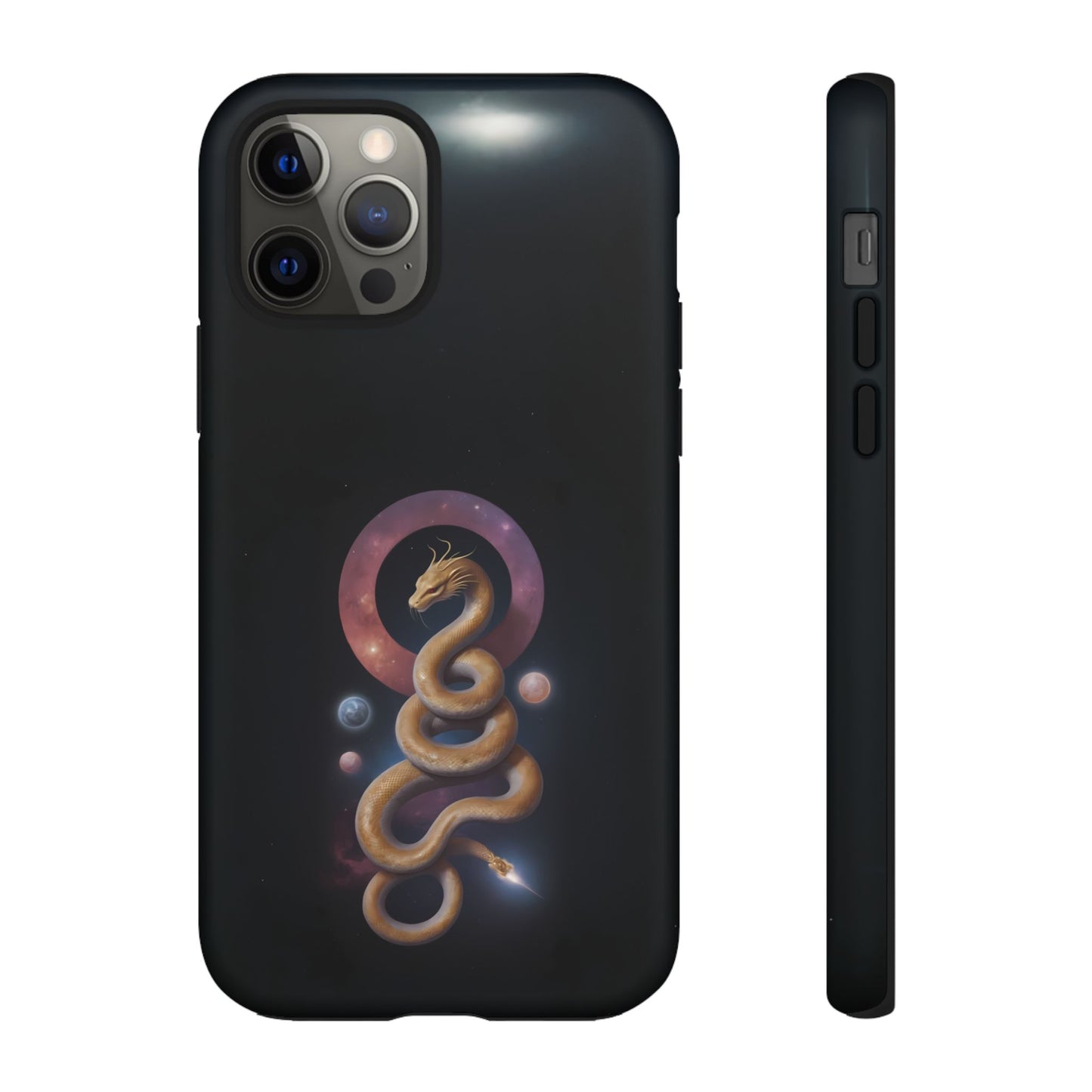 Chinese Zodiac Snake Custom Phone Case for iPhone 8–16 Pro Max, Pixel 5–8 Pro, Galaxy S10–S24 Ultra - Designed by Thalia