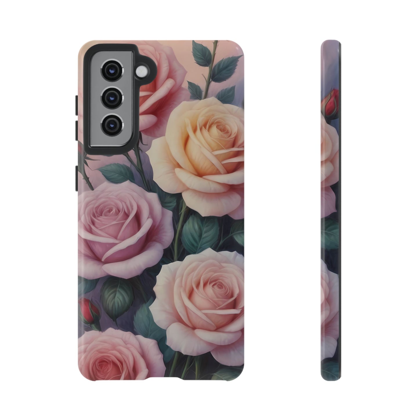 Roses Custom Phone Case for Samsung Galaxy S10–S10 Plus, S20–S20 Ultra, S21, S22, S23, S24 Ultra - Designed by Thalia