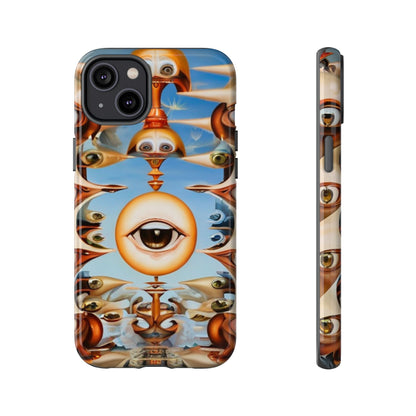 Surreal Suspect Phone Case for iPhone 8–16 Pro Max, iPhone 8 Plus–13 Mini, iPhone XS–XS Max, iPhone 11–14 Pro Max - Designed by Thalia