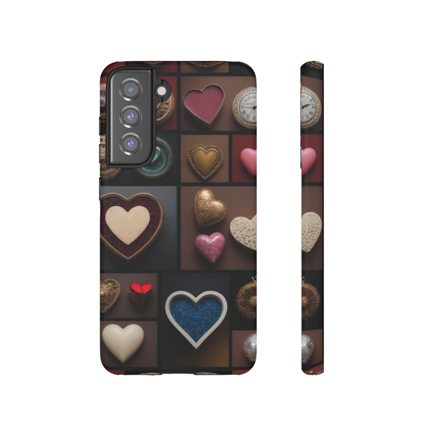 Love Button Custom Phone Case for Samsung Galaxy S10–S10 Plus, S20–S20 Ultra, S21, S22, S23, S24 Ultra - Designed by Thalia