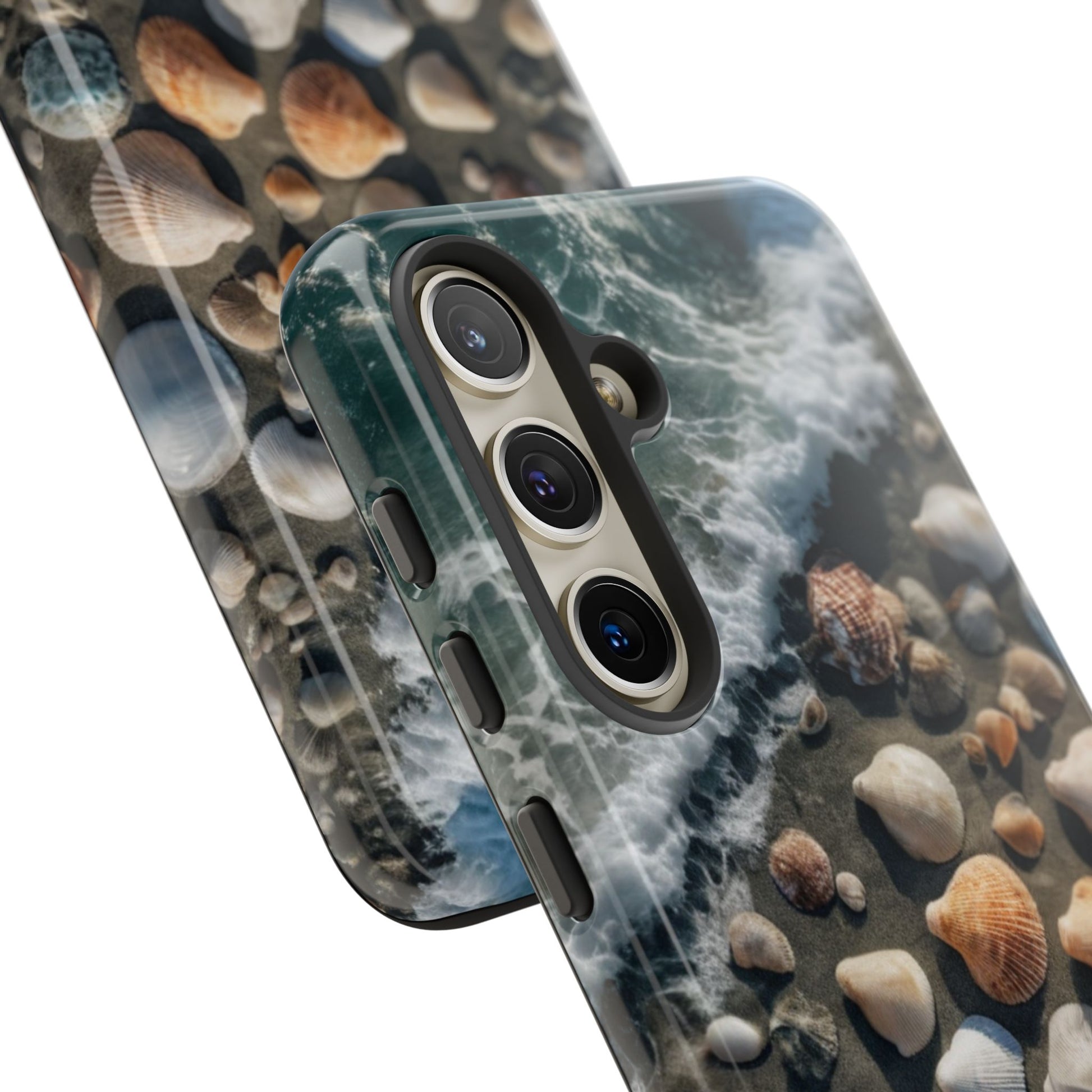 She Sells Sea Shells Custom Phone Case for Samsung Galaxy S10–S10 Plus, S20–S20 Ultra, S21, S22, S23, S24 Ultra - Designed by Thalia