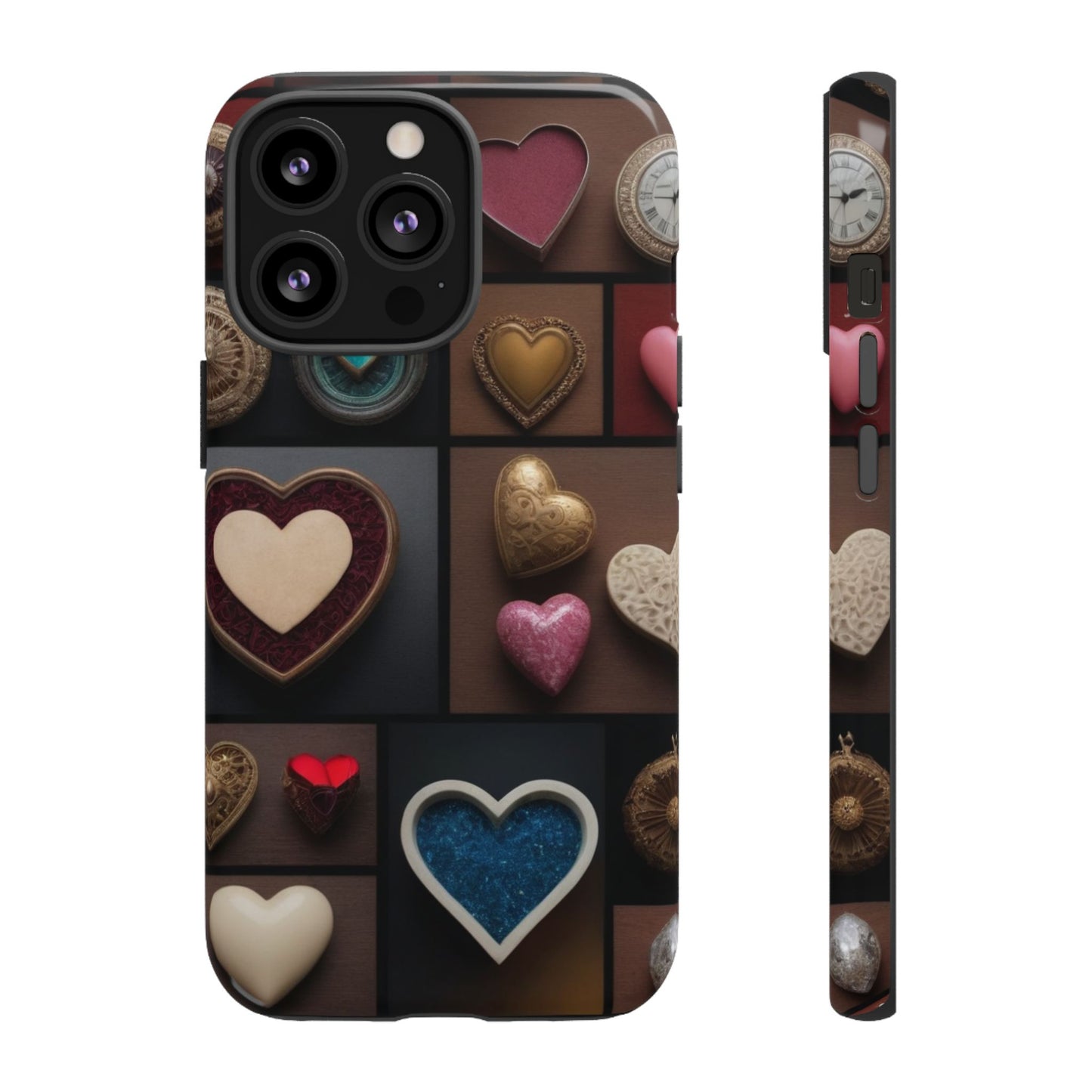 Love Button Phone Case for iPhone 8–16 Pro Max, iPhone 8 Plus–13 Mini, iPhone XS–XS Max, iPhone 11–14 Pro Max - Designed by Thalia