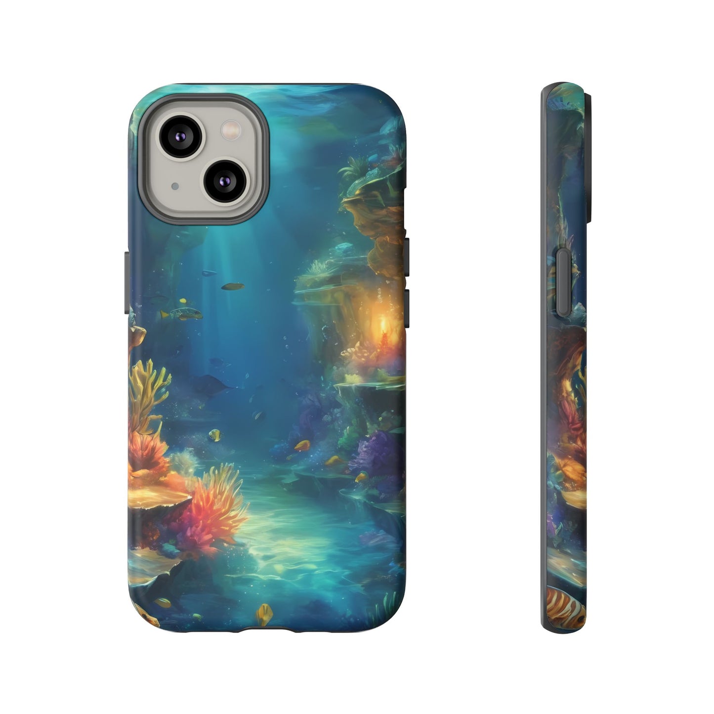 Oceanic Depths Stylish Unique UV Protected Phone Case for iPhone 8–16 Pro Max, iPhone 8 Plus–13 Mini, iPhone XS–XS Max, iPhone 11–14 Pro Max - Designed by Thalia