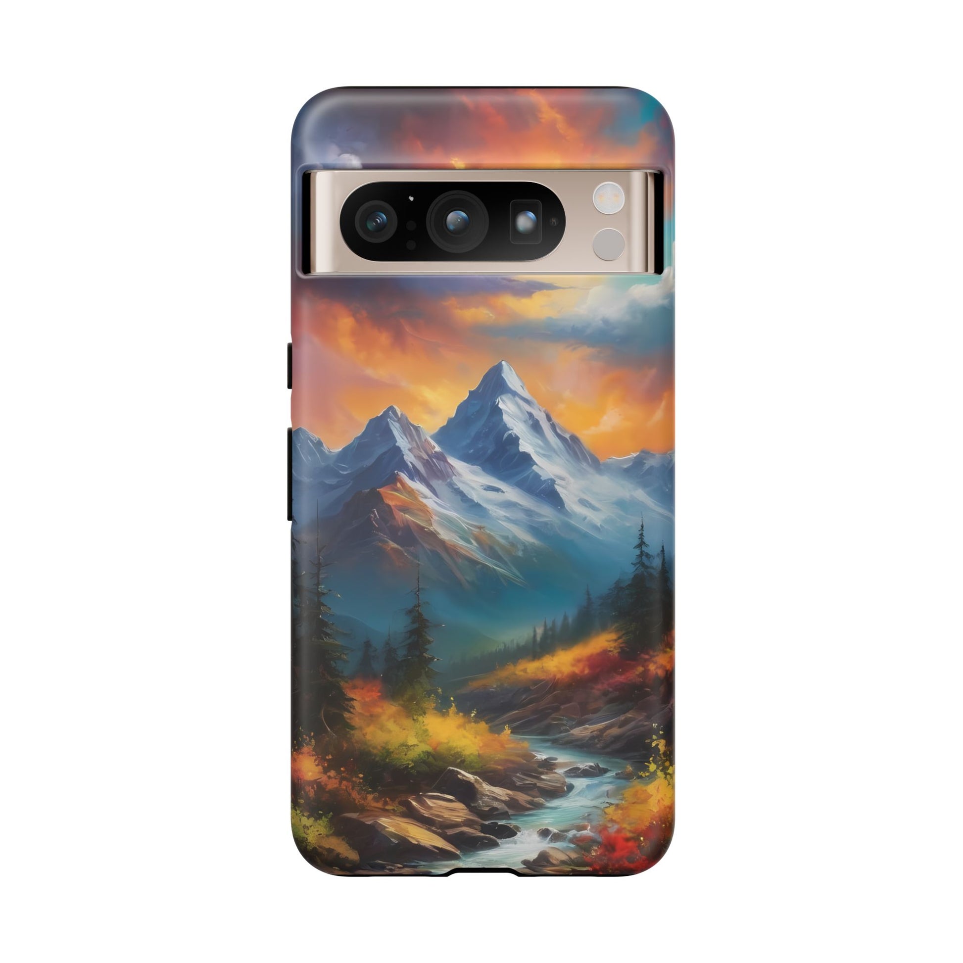 Mystic Mountains Phone Case for iPhone 8–16 Pro Max, Pixel 5–8 Pro, Galaxy S10–S24 Ultra - Designed by Thalia