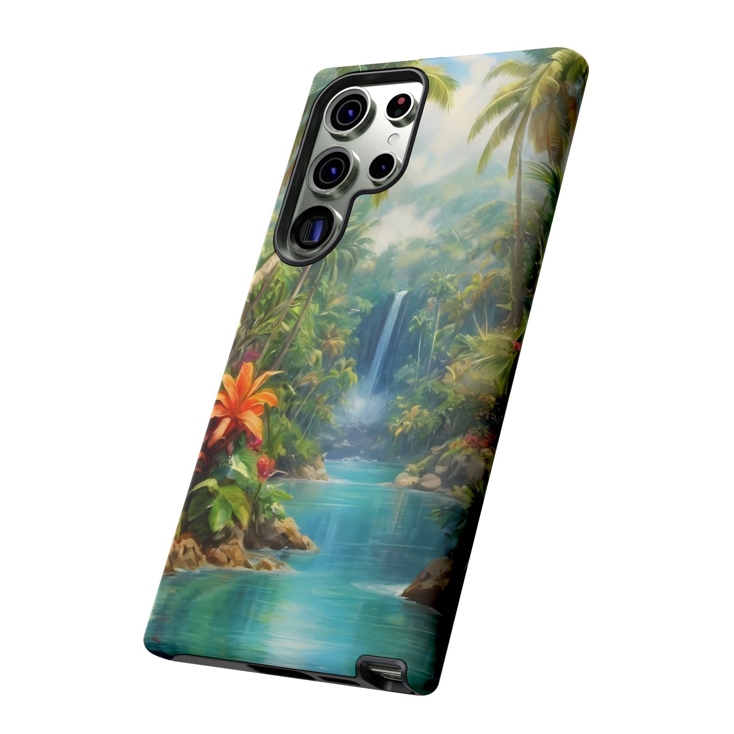 Tropical Paradise Phone Case for iPhone 8–16 Pro Max, Pixel 5–8 Pro, Galaxy S10–S24 Ultra - Designed by Thalia