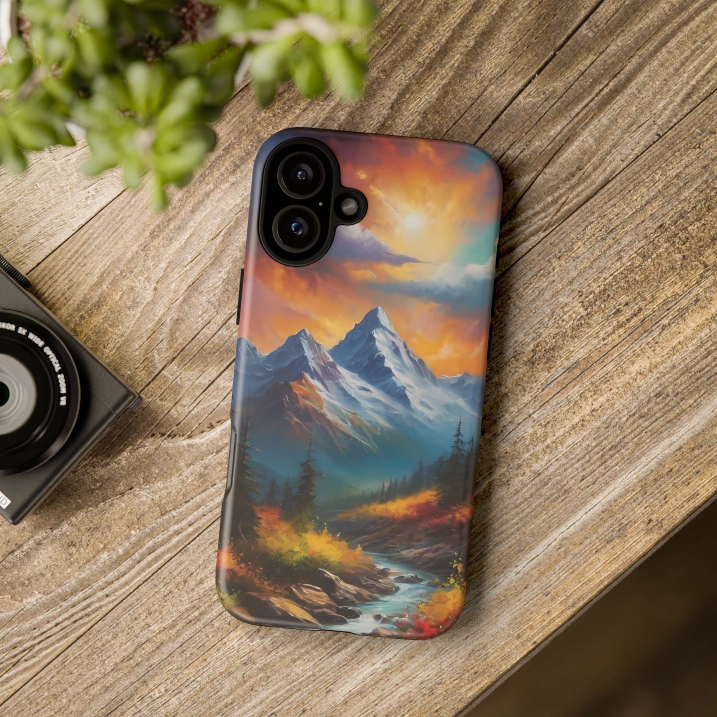 Mystic Mountains Phone Case for iPhone 8–16 Pro Max, Pixel 5–8 Pro, Galaxy S10–S24 Ultra - Designed by Thalia