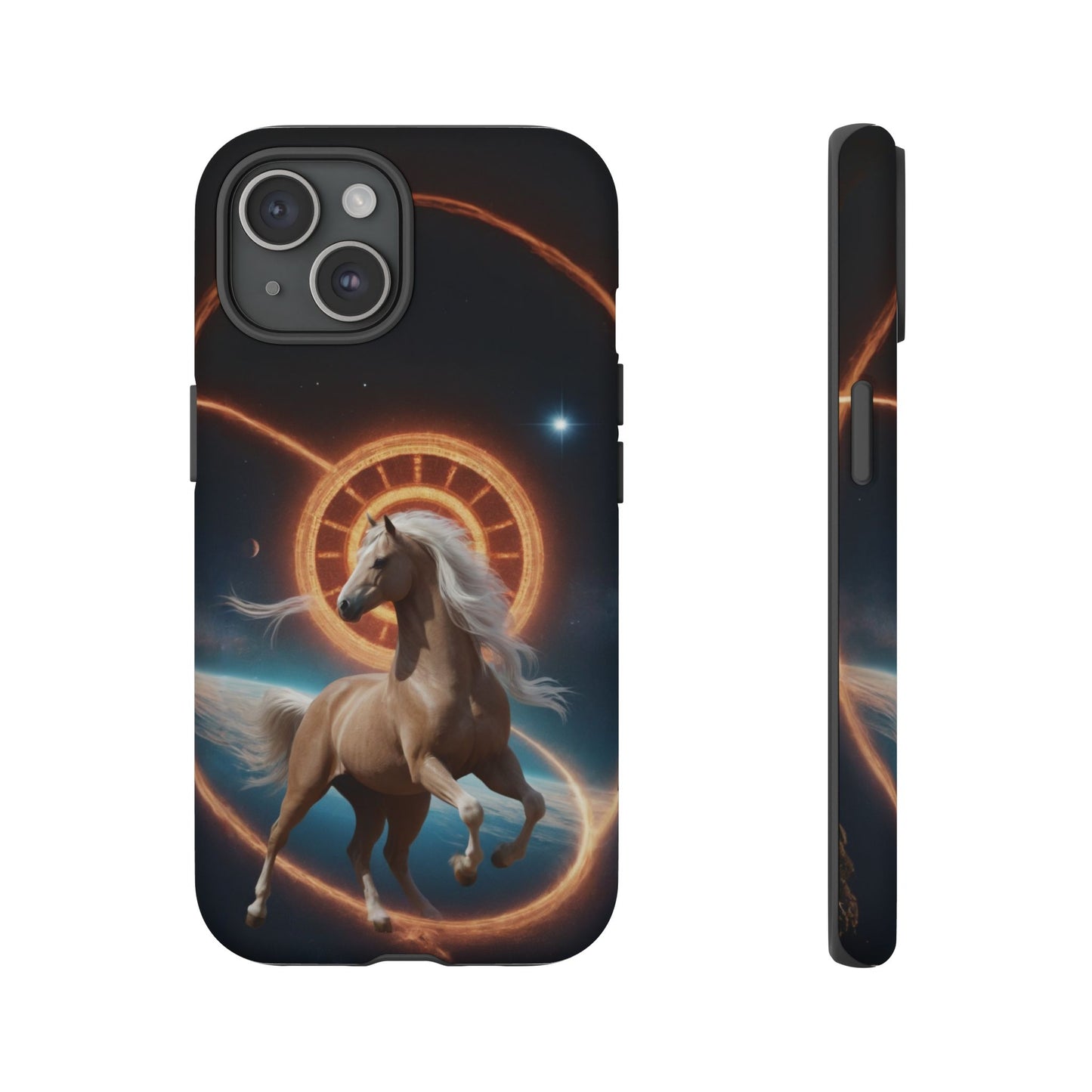 Chinese Zodiac Horse Custom Phone Case for iPhone 8–16 Pro Max, Pixel 5–8 Pro, Galaxy S10–S24 Ultra - Designed by Thalia