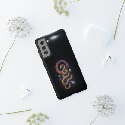 Chinese Zodiac Snake Custom Phone Case for iPhone 8–16 Pro Max, Pixel 5–8 Pro, Galaxy S10–S24 Ultra - Designed by Thalia