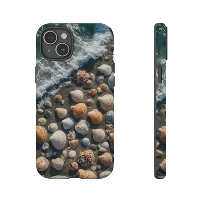 She Sells Sea Shells Phone Case for iPhone 8–16 Pro Max, Pixel 5–8 Pro, Galaxy S10–S24 Ultra - Designed by Thalia