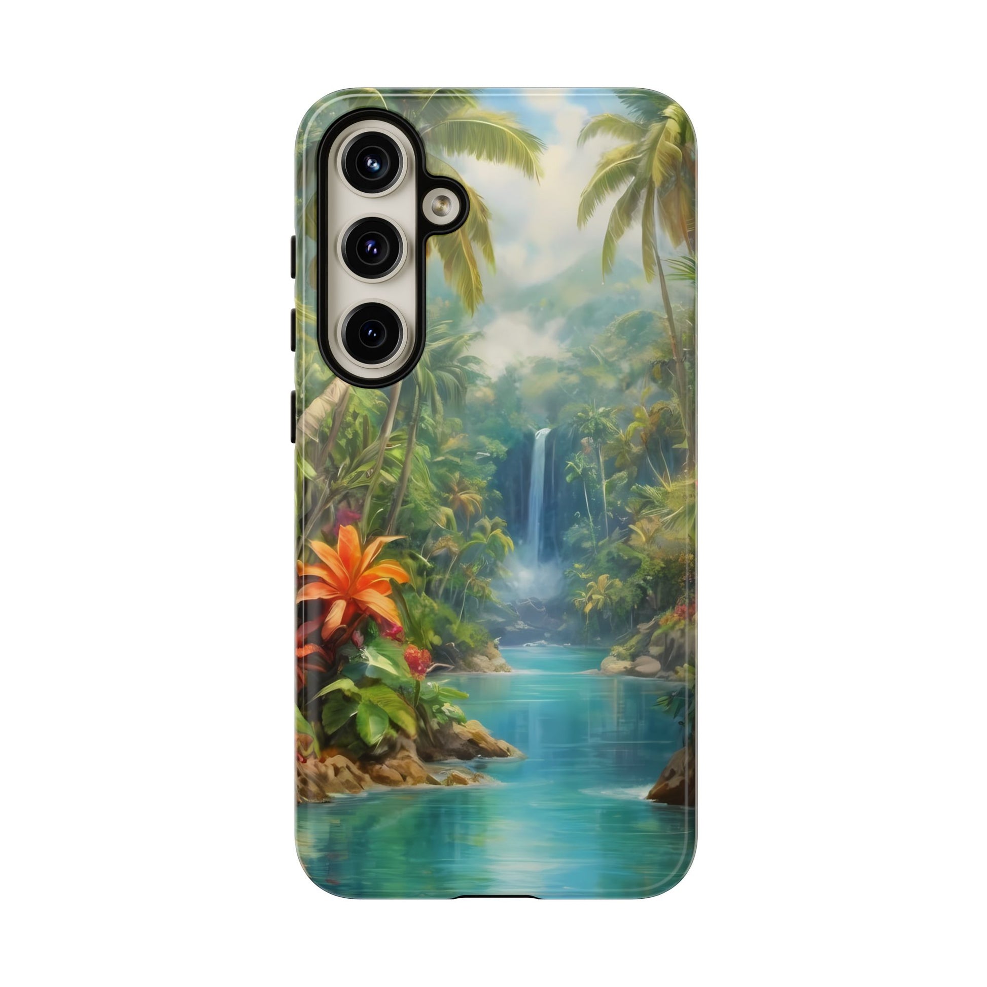 Tropical Paradise Phone Case for iPhone 8–16 Pro Max, Pixel 5–8 Pro, Galaxy S10–S24 Ultra - Designed by Thalia