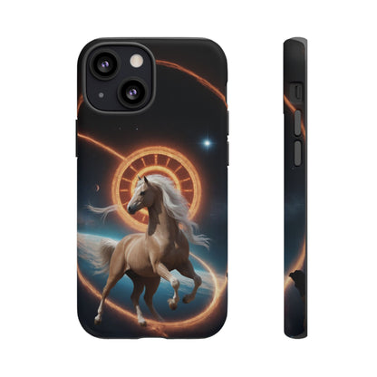 Chinese Zodiac Horse Custom Phone Case for iPhone 8–16 Pro Max, Pixel 5–8 Pro, Galaxy S10–S24 Ultra - Designed by Thalia