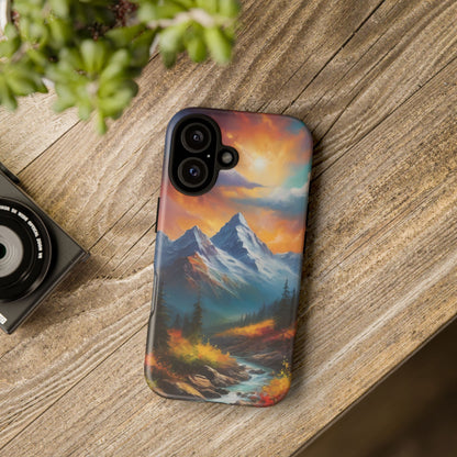 Mystic Mountains Phone Case for iPhone 8–16 Pro Max, Pixel 5–8 Pro, Galaxy S10–S24 Ultra - Designed by Thalia