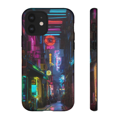 Electric Neon Phone Case for iPhone 8–16 Pro Max, iPhone 8 Plus–13 Mini, iPhone XS–XS Max, iPhone 11–14 Pro Max - Designed by Thalia