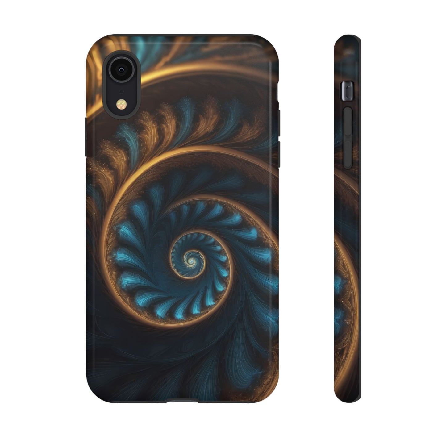 3D Fractal Phone Case for iPhone 8–16 Pro Max, Pixel 5–8 Pro, Galaxy S10–S24 Ultra - Designed by Thalia