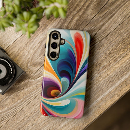 Abstract Elegance Phone Case for iPhone 8–16 Pro Max, Pixel 5–8 Pro, Galaxy S10–S24 Ultra - Designed by Thalia