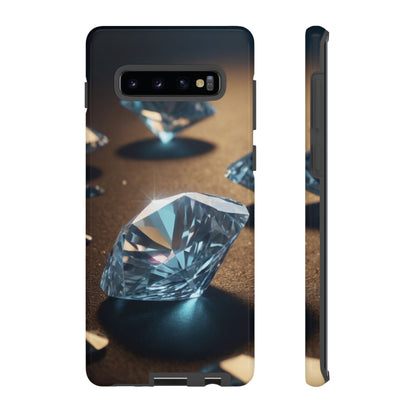 Raining Diamonds Custom Phone Case for Samsung Galaxy S10–S10 Plus, S20–S20 Ultra, S21, S22, S23, S24 Ultra - Designed by Thalia