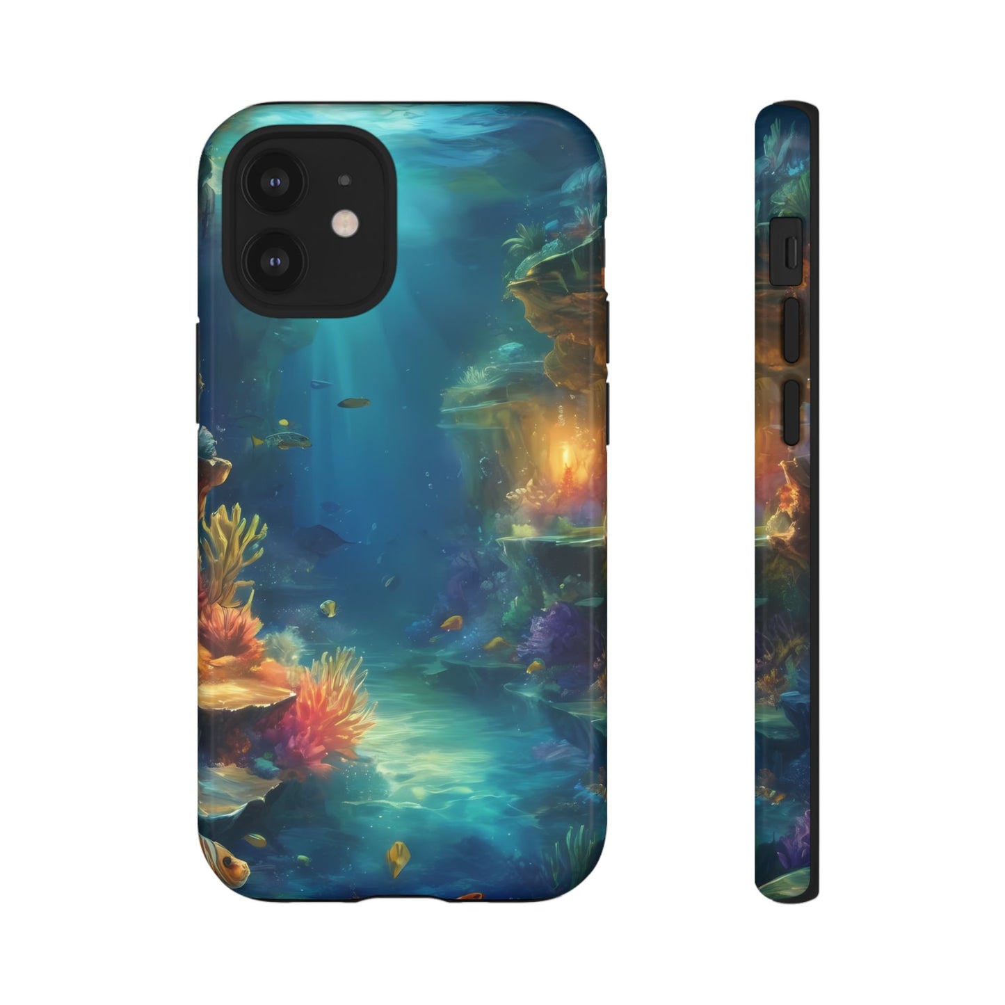 Oceanic Depths Stylish Unique UV Protected Phone Case for iPhone 8–16 Pro Max, iPhone 8 Plus–13 Mini, iPhone XS–XS Max, iPhone 11–14 Pro Max - Designed by Thalia