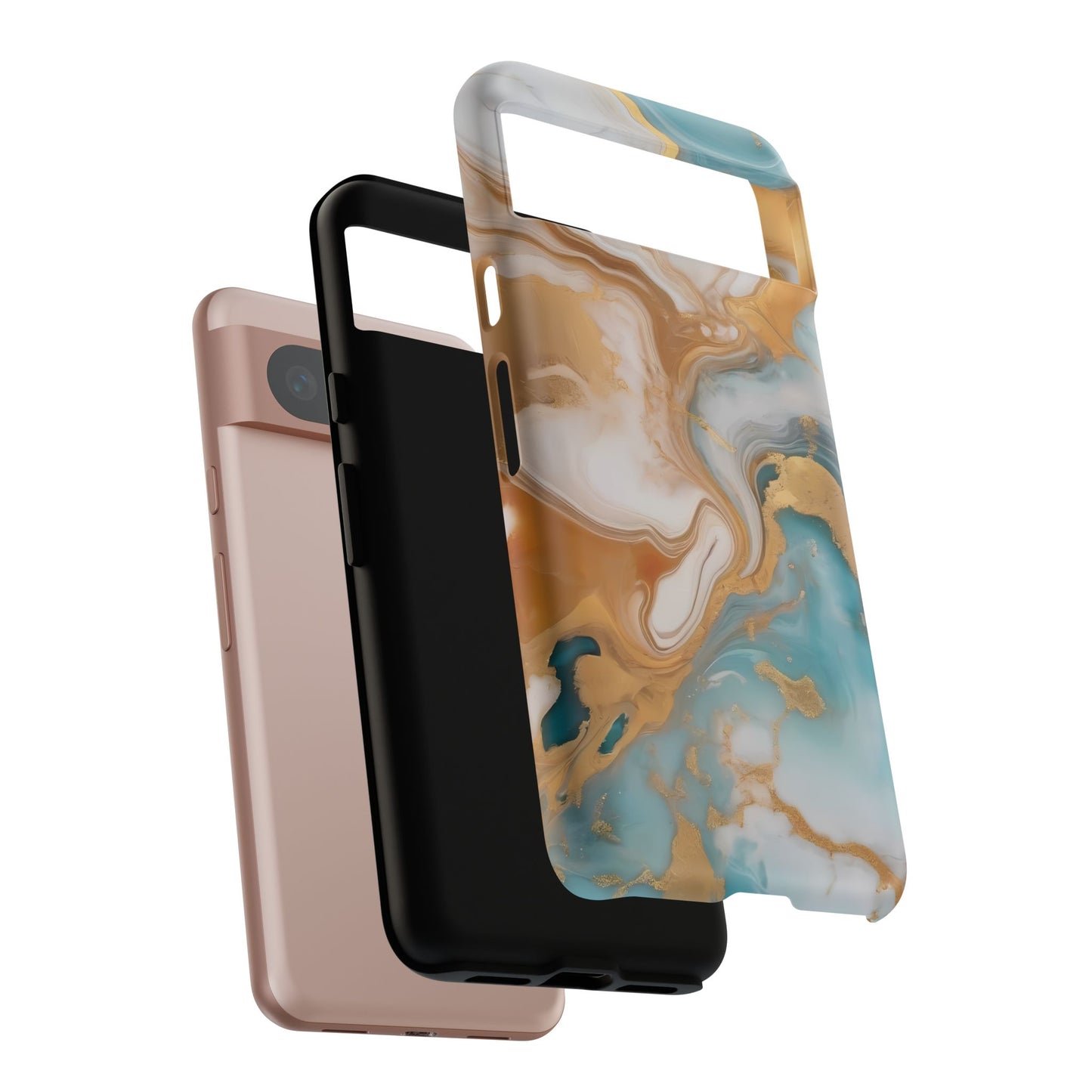 Marble Hues Phone Case for iPhone 8–16 Pro Max, Pixel 5–8 Pro, Galaxy S10–S24 Ultra - Designed by Thalia