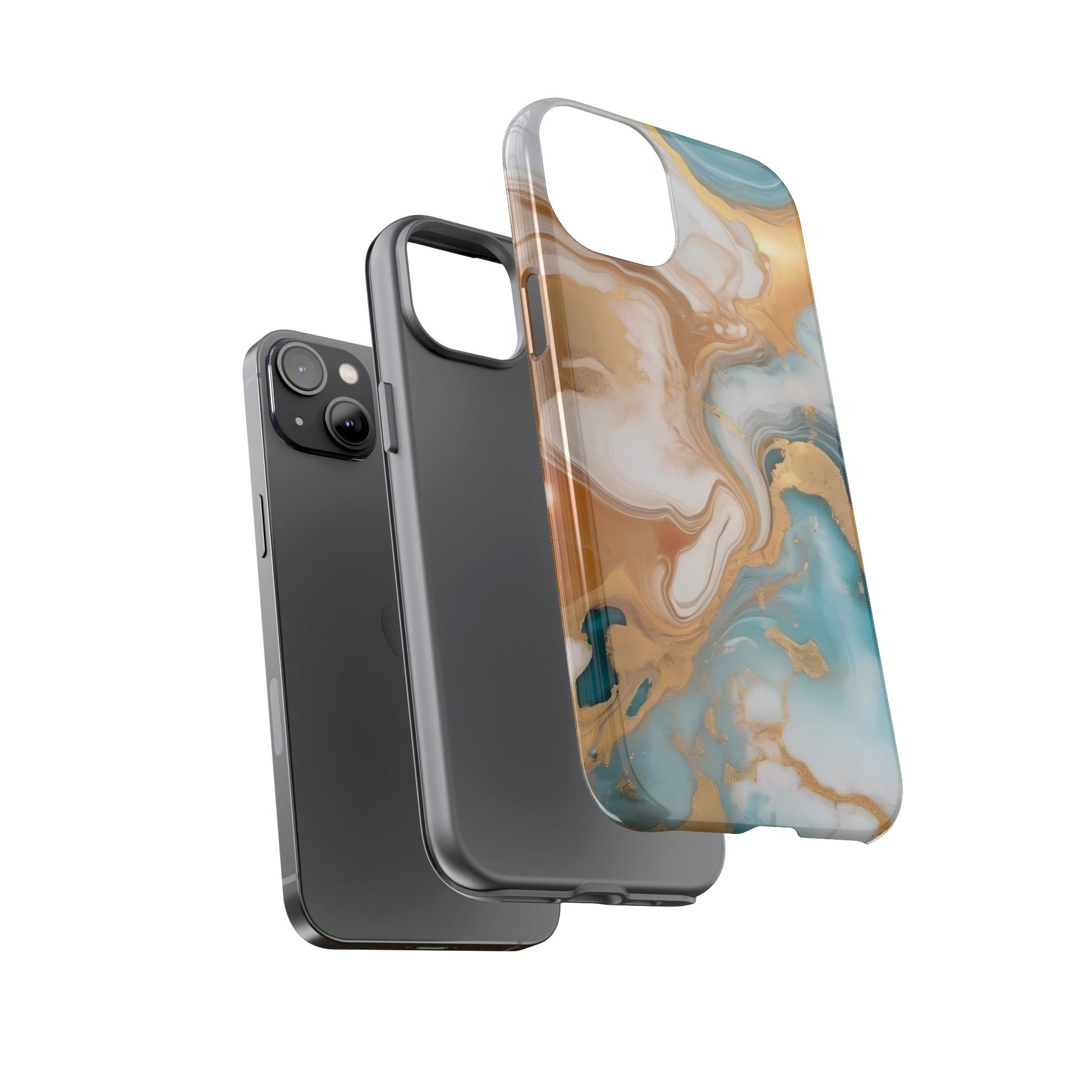 Marble Hues Phone Case for iPhone 8–16 Pro Max, Pixel 5–8 Pro, Galaxy S10–S24 Ultra - Designed by Thalia