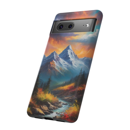 Mystic Mountains Phone Case for iPhone 8–16 Pro Max, Pixel 5–8 Pro, Galaxy S10–S24 Ultra - Designed by Thalia