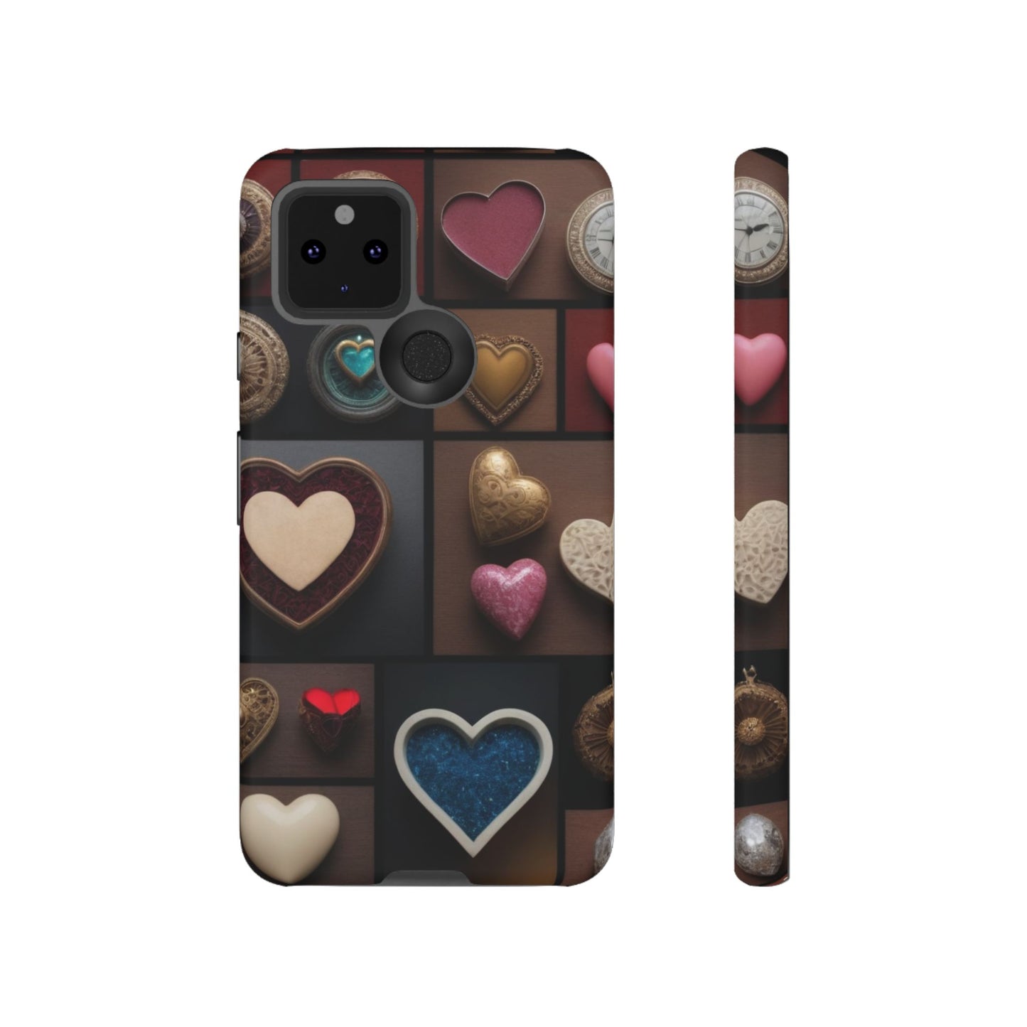 Love Button Phone Case for iPhone 8–16 Pro Max, Pixel 5–8 Pro, Galaxy S10–S24 Ultra - Designed by Thalia