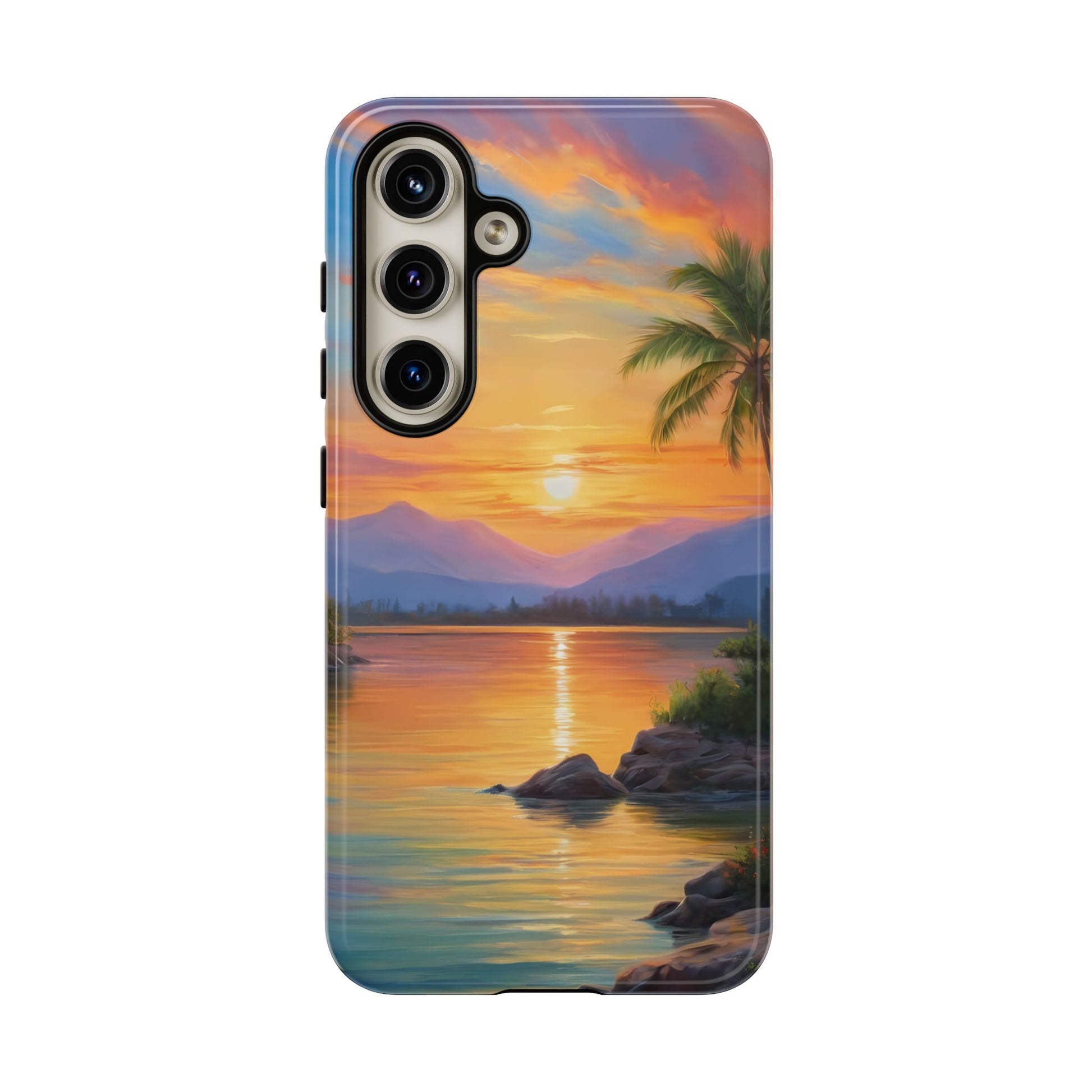 Sunset Serenade Phone Case for iPhone 8–16 Pro Max, Pixel 5–8 Pro, Galaxy S10–S24 Ultra - Designed by Thalia