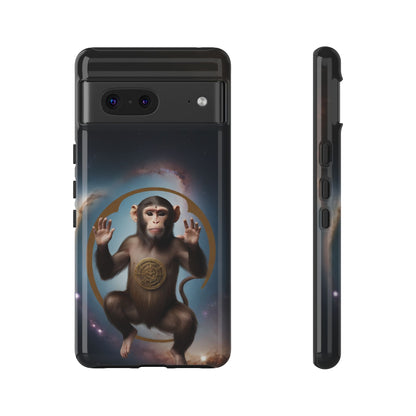 Chinese Zodiac Monkey Custom Phone Case for iPhone 8–16 Pro Max, Pixel 5–8 Pro, Galaxy S10–S24 Ultra - Designed by Thalia