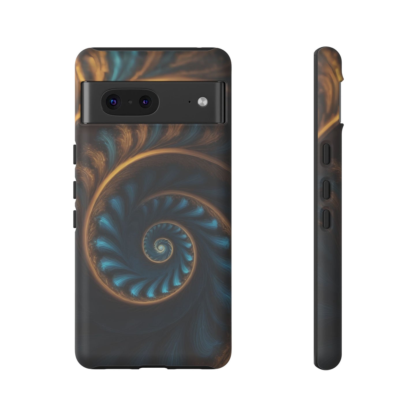 3D Fractal Phone Case for iPhone 8–16 Pro Max, Pixel 5–8 Pro, Galaxy S10–S24 Ultra - Designed by Thalia