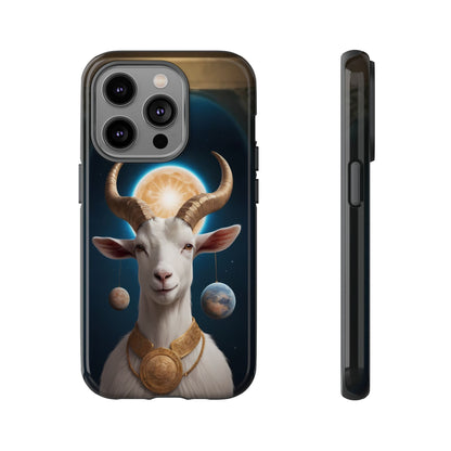 Chinese Zodiac Goat Phone Case for iPhone 8–16 Pro Max, iPhone 8 Plus–13 Mini, iPhone XS–XS Max, iPhone 11–14 Pro Max - Designed by Thalia