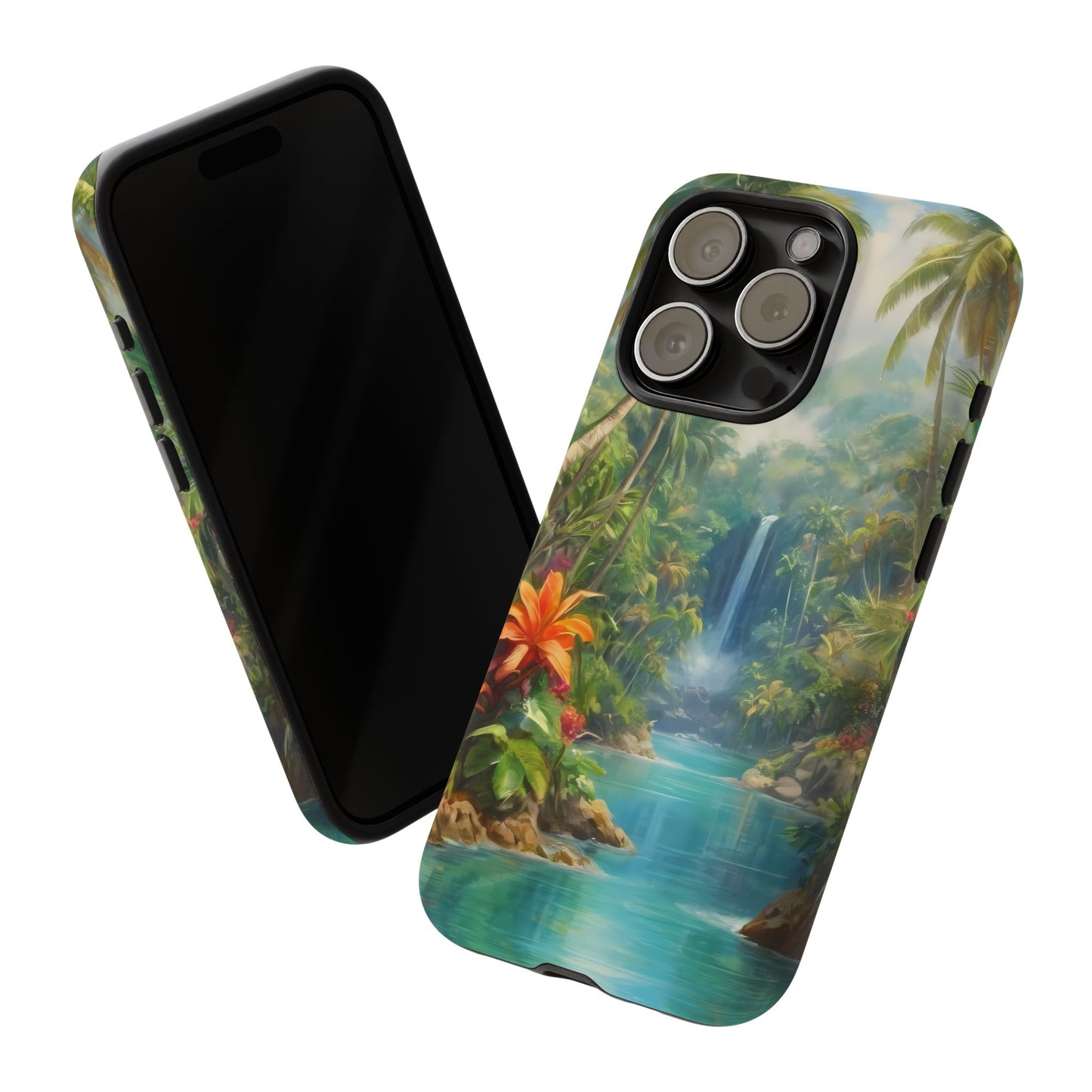 Tropical Paradise Phone Case for iPhone 8–16 Pro Max, Pixel 5–8 Pro, Galaxy S10–S24 Ultra - Designed by Thalia